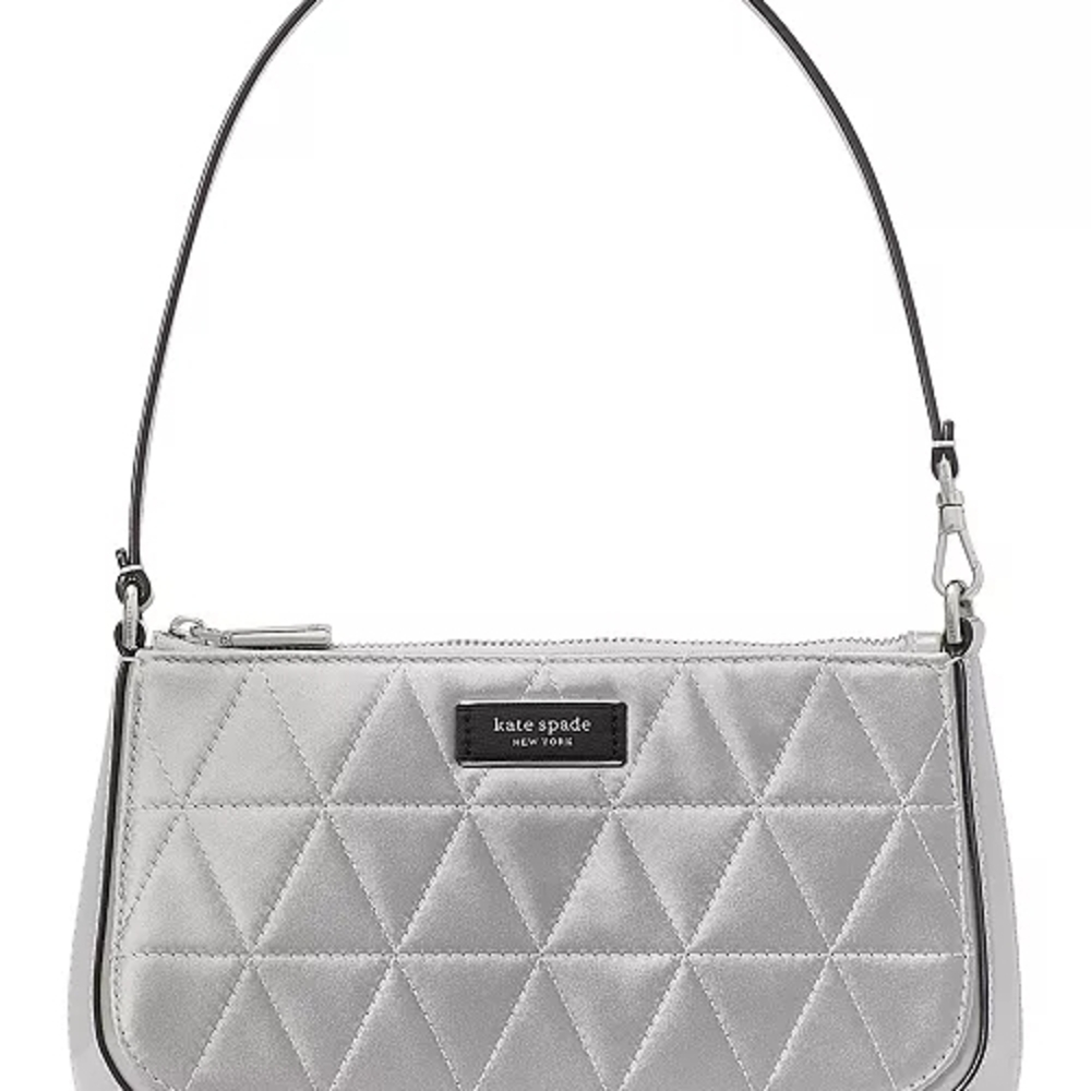 Kate Spade Nwot Sam Icon Quilted Satin Mini Pochette - Picture 2 of 14
